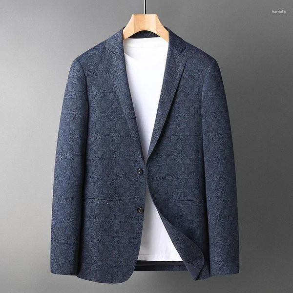 Trajes para hombres Blazer de alta calidad estilo italiano Fashion elegante Simple Business informal Caballero formal ajustado