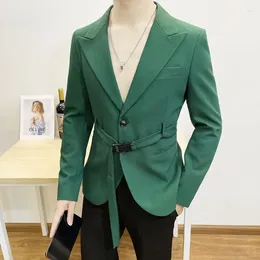 Costumes masculins Blazer de haute qualité Version coréenne Tendance jeunesse élégante Fashion Business Casual Nightclub Shopping Slim Suit Jacket