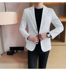Costumes pour hommes Blazer de haute qualité Style italien Premium Simple Mode élégant Business Casual Work Gentleman Costume Veste ajustée
