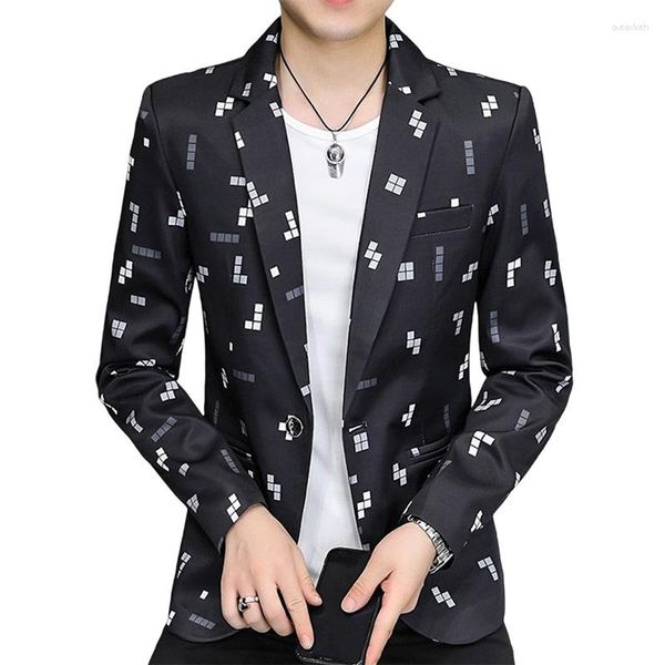 Costumes pour hommes de haute qualité Blazer jeunesse mode coréenne tendance élégant Simple fête d'affaires décontracté Gentleman Western ajusté manteau