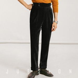 Trajes para hombres Pantalones de pana de alta calidad Pantra para hombres Vestidos de oficina de cintura pantalón italiano Busines Pantalon para Hombres 3 colores