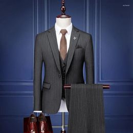 Herenpakken Icool Casual Business Formal Suit Set (Coat Pant) Tweedelig met dubbele knoppen Bruidegom Bruidsmeisje Jurk