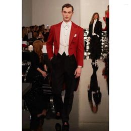 Trajes para hombres italianos de gama alta italiana traje de 3 piezas pantalones blazer chaleco