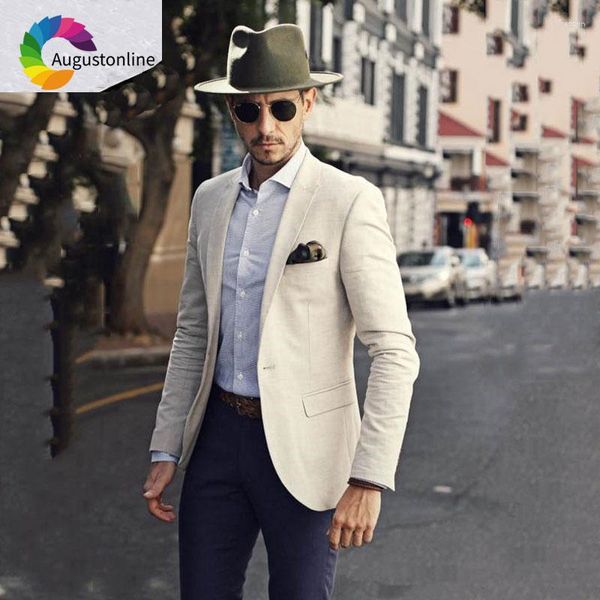 Suits para hombres Ivory Men Classic 2023 Últimos diseños de pantalones de abrigo para hombres con pantalones casuales de novio casual disfraz homme ternos