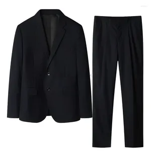 Costumes pour hommes pantalon 2 pièces Fashion Fashion Business Robe de mariage Mariage de marié Magas Blazers pantalon