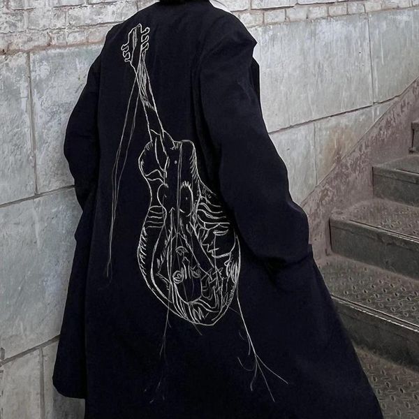 Trajes masculinos japoneses de guitarra de estilo oscuro