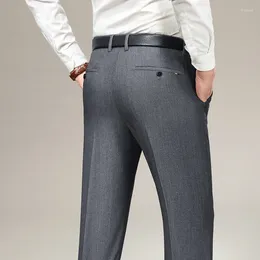 Trajes para hombres Jeans Algodón Suelto Recto Negocios Casual Pantalones clásicos Ropa masculina Pantalones Moda Confort Traje de alta calidad