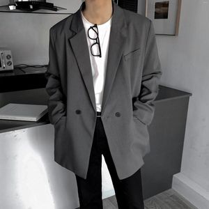 Herenpakken Koreaanse stijl Blazers Men Leisure Trendy Losse één knooppak Jassen mannelijk dagelijkse streetwear all-match eenvoudige suit-top 4 kleuren