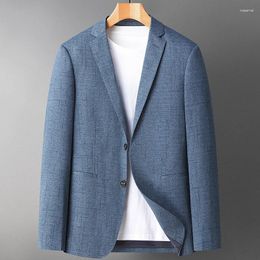 Costumes pour hommes Version coréenne Tendance Couleur unie Slim-fit Casual Mariage Officiant Style britannique Business Fashion Blazer Gentleman Costume