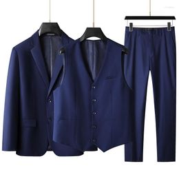 Herenkostuums Groot maatpak (kostuum Vest-broek) Plus dikke zakelijke formele jas Trouwjurk Enkele verkoop