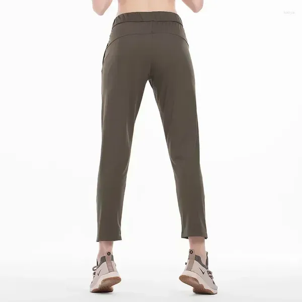 Costumes pour hommes citron femmes sur le yoga sport pantalon entraînement leggings à 4 voies avec des poches latérales pantalon de gymnase extérieur