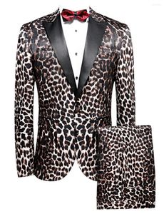 Costumes pour hommes à grain léopard