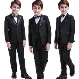 Costumes pour hommes LOLANTA 5pcs noir bambin garçons mariage formel enfants costume smoking robe fête porte-bague 3-12 ans enfants messieurs