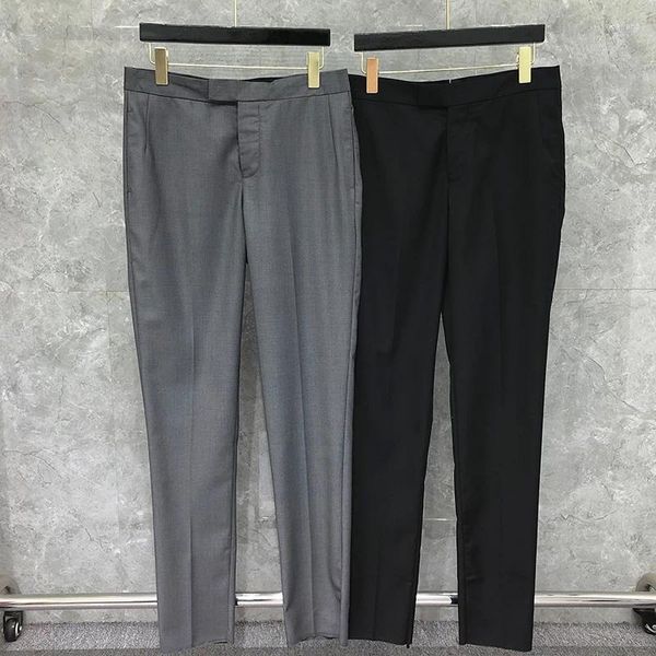 Trajes para hombres Pantalones de traje de lujo Marca de moda Otoño Invierno Pantalones para hombres Clásicos Hombres Casual Negocios Lana Formal de alta calidad