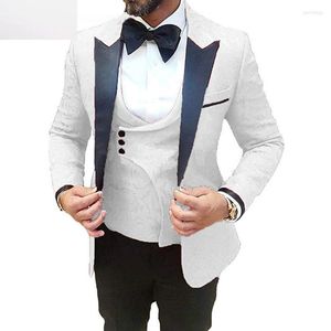 Trajes De Hombre Traje De 3 Piezas Para Hombre Esmoquin Novio Para Boda Blazers De Un Solo Pecho De Gran Tamaño Camperas Hombre De Fiesta