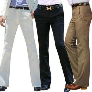 Trajes para hombre, pantalones acampanados para hombre, pantalón con parte inferior acampanada, traje blanco de baile para hombre, talla 28-37