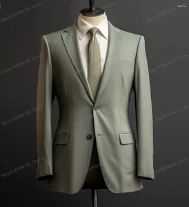 Costumes masculins hommes Blazer Business Office Forme de bureau Casual Work Prom Single Veste Single Party Fashion Fashion Male Suit B17