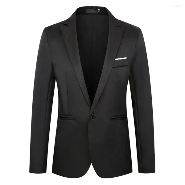 Trajes para hombres Blazer Blazer Tipo de botón de un solo botón Percado Formal Suitre