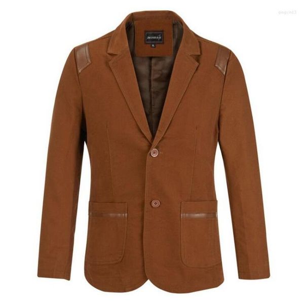 Trajes para hombres Hombres Blazer Moda Casual Algodón Traje delgado Chaqueta masculina Blazers Asia Tamaño M-6XL Más estilo