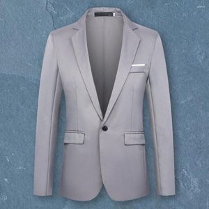 Costumes pour hommes Hommes Blazer Plus Taille Une boucle Automne Hiver Slim Fit Revers Costume Manteau Dressing