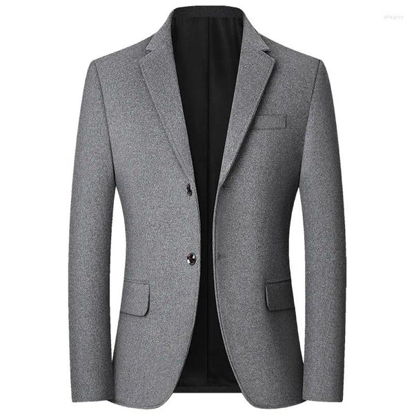 Costumes pour hommes Blazers manteaux cachemire affaires décontracté formel bonne qualité mâle Slim Fit vestes 4XL