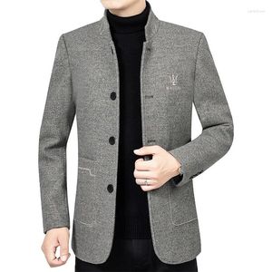Costumes pour hommes hommes d'affaires décontractés blazers en laine vestes manteaux de laine mode mâle cachemire de haute qualité mince 4X