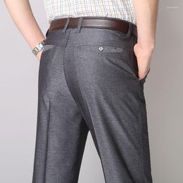 Costumes pour hommes hommes affaires bureau costume pantalon printemps été Streetwear homme vêtements en vrac solide décontracté droit complet pantalon 2023 A150