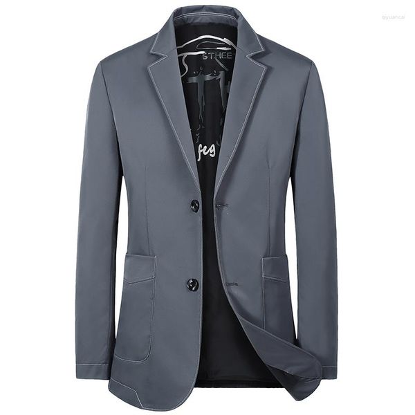 Trajes para hombre, chaquetas informales para hombre, Blazers, marca de tendencia, estilo chino, ajustado, traje salvaje, moda, vestido de negocios, Blazer, ropa para hombre