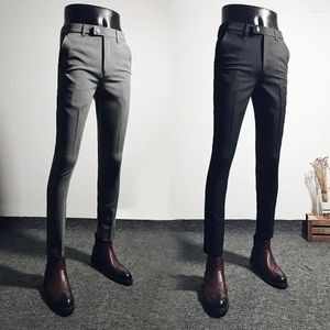 Trajes para hombres Pantalones cortos para hombres Good Touch Skin-touch Business Slim Fit Cremallera