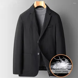 Costumes masculins hommes en bas de veste de blazer affaires occasionnelles hiver hiver chauds de couture épaisse de couture