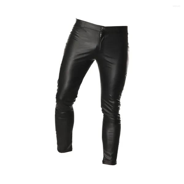 Costumes pour hommes Pantalons pour hommes Night Club Pantalons longs Tenue de scène Homme Taille haute