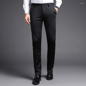 Trajes para hombres Blazers para hombres Pantalones de vestir negros Cómodos Tubo recto Versión coreana Otoño Estilo occidental para hombres Casual de negocios