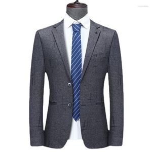 Costumes pour hommes haut de gamme Designer décontracté mode couleur unie élégant Blazer veste fête élégant à la mode costume manteau vêtements pour hommes