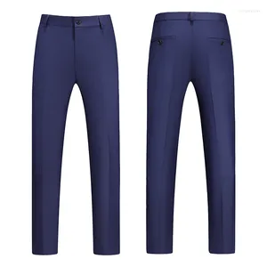 Costumes pour hommes Hommes Couleur unie Pantalon de costume Noir / Bleu ciel Jaune Affaires Social Loisirs Pantalon mince