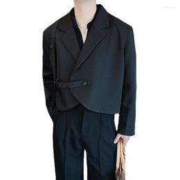 Abiti da uomo Uomo Spring Net Celebrity Designer Allentato Casual Abito corto Blazer Cappotto Maschile Streetwear Moda Giacca vintage per uomo