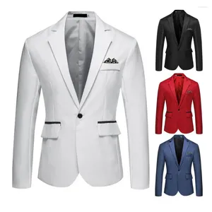 Costumes pour hommes Hommes Costume Manteau Formel Style d'affaires Cardigan Slim Fit Manches longues Col rabattu Groom Groomsman Veste de mariage