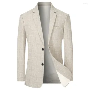 Herenpakken mannen dunne pak blazers jassen zakelijke casual ontwerper jassen lente zomer formele slijtage slank fit maat 4x