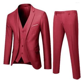 Herenpakken Heren 2 -delige pak Blazer Business Slim Fit Tuxedo Jacket Coat en broekset formele elegante luxe broek