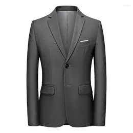 Costumes pour hommes Hommes Blazer Formel Business Slim Gros Boutique Mode Solide Couleur Robe de mariée Costume Homme Veste Manteau Tuxedo