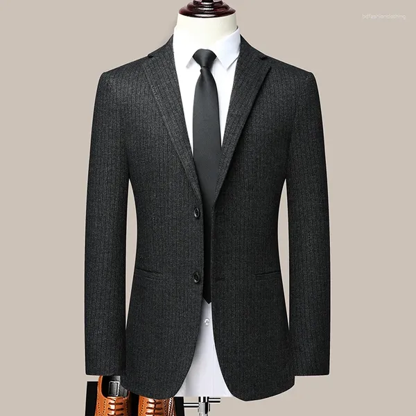 Trajes para hombres para hombre de alta calidad moda negocios banquete boda elástico casual pequeño traje chaqueta joven delgado solo