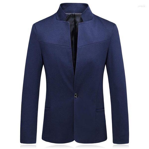 Costumes pour hommes MRMT 2022 Marque Vestes pour hommes Costume de loisirs Pardessus pour homme Col montant Veste de couleur unie Vêtements d'extérieur Vêtements Vêtement