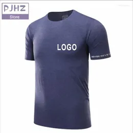Costumes masculins n ° 2A1105 Running Round Necy Gym T-shirt Personal Group Logo Design Brand Imprimerie de Bridière de Sportss Sports