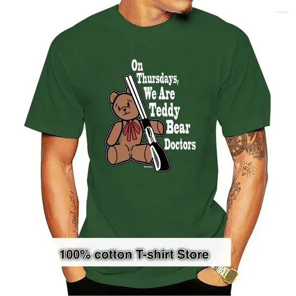 Costumes masculins n ° 2A1113 Naniwear Custom Naniwear Supernatural Geek T-shirt Teddy Bear Doctors Black