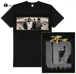 Herenpakken No.2A1121 Tree 1987 European Tour Official Mens Black T Shirt Us Import Custom Aldult Teen Unisex Digital Printing Tee