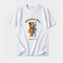 Herenpakken No.2A1225 Zomer Casual beerpatroon T -shirt Men / vrouwen AMERIKAANS STREETSTIJL KAAR