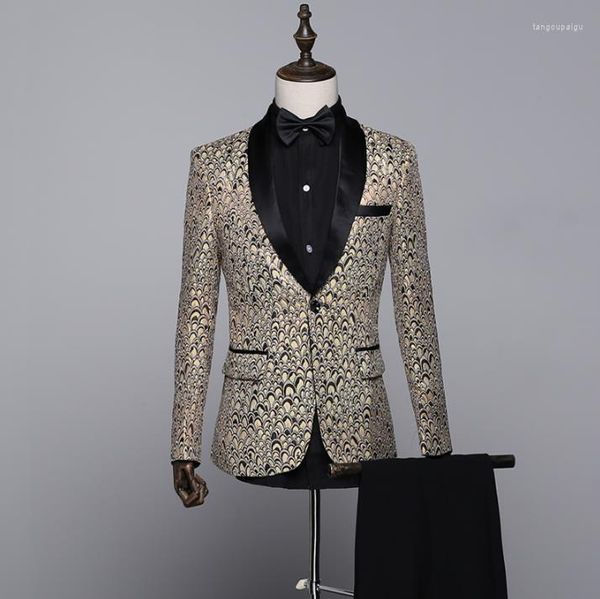 Trajes para hombre, ropa con patrón, diseños para hombre, Terno para hombre, trajes de escenario para cantantes, chaqueta, Blazer para novio, vestido de estilo estrella