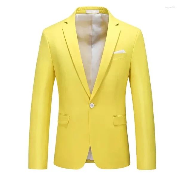 Costumes pour hommes grande taille 6XL-M 2023 hommes solide costume vestes décontracté affaires formelle Blazer veste mode hommes fête de mariage Blazers