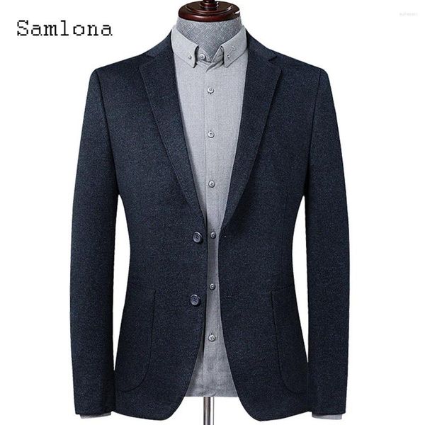 Costumes masculins plus taille hommes élégants fesses formelles Blazers Style européen 2024 printemps classiques vestes de base minimalistes