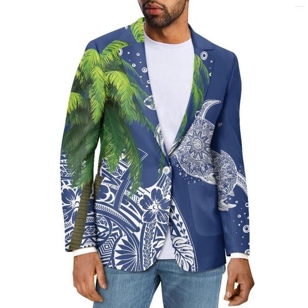 Costumes pour hommes Polynesian Tribal Samoan Totem Tattoo Samoa Prints Fashion Style Hommes Casual Boutique Business Costume formel V-Neck Officewear