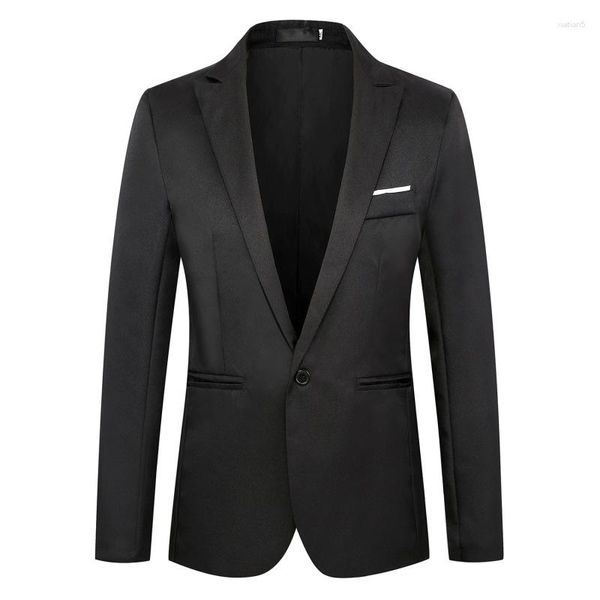 Trajes para hombre, abrigo occidental individual, traje pequeño, corte ajustado, versión coreana, Top informal moderno y atractivo, talla grande